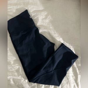 Dark Teal Lululemon cropped leggings